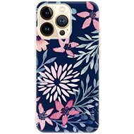 iSaprio Leaves on Blue for iPhone 13 Pro - Phone Cover