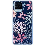 iSaprio Leaves on Blue for Realme 8 / 8 Pro - Phone Cover