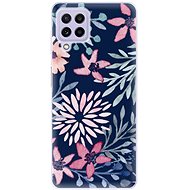 iSaprio Leaves on Blue for Samsung Galaxy A22 - Phone Cover