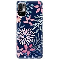 iSaprio Leaves on Blue for Xiaomi Redmi Note 10 5G - Phone Cover