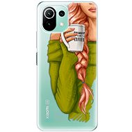 iSaprio My Coffee and Redhead Girl for Xiaomi Mi 11 Lite - Phone Cover