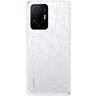iSaprio Abstract Triangles 03 pro white for Xiaomi 11T / 11T Pro - Phone Cover