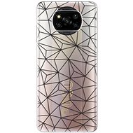 iSaprio Abstract Triangles 03 pro black for Xiaomi Poco X3 Pro / X3 NFC - Phone Cover