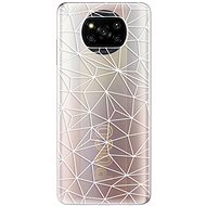 iSaprio Abstract Triangles 03 pro white for Xiaomi Poco X3 Pro / X3 NFC - Phone Cover