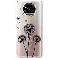iSaprio Three Dandelions pro black for Xiaomi Poco X3 Pro / X3 NFC - Phone Cover