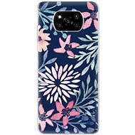 iSaprio Leaves on Blue for Xiaomi Poco X3 Pro / X3 NFC - Phone Cover