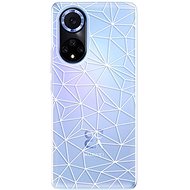 iSaprio Abstract Triangles 03 pro white for Huawei Nova 9 - Phone Cover