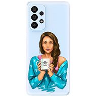 iSaprio Coffe Now - Brunette for Samsung Galaxy A33 5G - Phone Cover