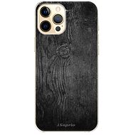 iSaprio Black Wood for iPhone 12 - Phone Cover