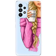iSaprio My Coffe and Blond Girl for Samsung Galaxy A53 5G - Phone Cover