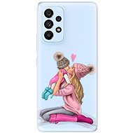 iSaprio Kissing Mom - Blond and Girl for Samsung Galaxy A53 5G - Phone Cover