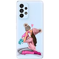 iSaprio Kissing Mom - Brunette and Girl for Samsung Galaxy A53 5G - Phone Cover