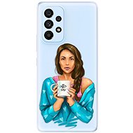 iSaprio Coffe Now - Brunette for Samsung Galaxy A73 5G - Phone Cover