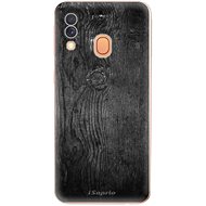 iSaprio Black Wood for Samsung Galaxy A40 - Phone Cover