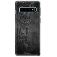 iSaprio Black Wood for Samsung Galaxy S10 - Phone Cover