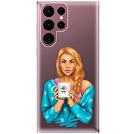 iSaprio Coffe Now - Redhead for Samsung Galaxy S22 Ultra 5G - Phone Cover