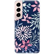 iSaprio Leaves on Blue for Samsung Galaxy S22+ 5G - Phone Cover