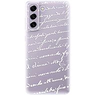 iSaprio Handwriting 01 - white for Samsung Galaxy S21 FE 5G - Phone Cover