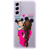 iSaprio Mama Mouse Brunette and Boy for Samsung Galaxy S21 FE 5G - Phone Cover