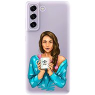 iSaprio Coffe Now - Brunette for Samsung Galaxy S21 FE 5G - Phone Cover