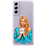 iSaprio Coffe Now - Redhead for Samsung Galaxy S21 FE 5G - Phone Cover