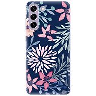 iSaprio Leaves on Blue for Samsung Galaxy S21 FE 5G - Phone Cover
