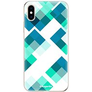 iSaprio Abstract Squares for iPhone XS - Phone Cover