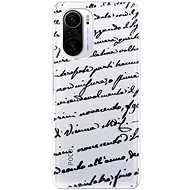 iSaprio Handwriting 01 - black for Xiaomi Poco F3 - Phone Cover