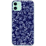 iSaprio Blue Leaves for iPhone 11 - Phone Cover