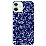 iSaprio Blue Leaves for iPhone 12 - Phone Cover