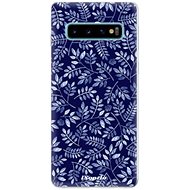 iSaprio Blue Leaves for Samsung Galaxy S10 - Phone Cover