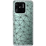 iSaprio Abstract Triangles 03 pro black for Xiaomi Redmi 10C - Phone Cover
