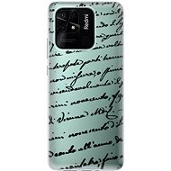 iSaprio Handwriting 01 pro black for Xiaomi Redmi 10C - Phone Cover