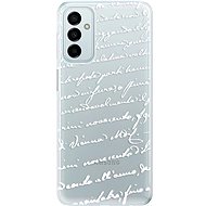 iSaprio Handwriting 01 pro white for Samsung Galaxy M23 5G - Phone Cover
