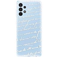 iSaprio Handwriting 01 pro white for Samsung Galaxy A13 - Phone Cover
