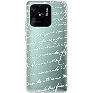 iSaprio Handwriting 01 pro white for Xiaomi Redmi 10C - Phone Cover