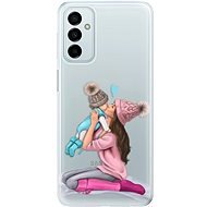 iSaprio Kissing Mom Brunette and Boy pre Samsung Galaxy M23 5G - Kryt na mobil