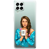 iSaprio Coffe Now for Brunette for Samsung Galaxy M53 5G - Phone Cover