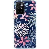 iSaprio Leaves on Blue for Xiaomi Redmi 10 - Phone Cover