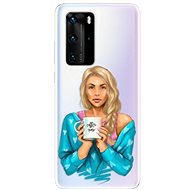 iSaprio Coffee Now - Blond for Huawei P40 Pro - Phone Cover
