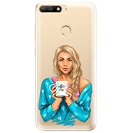 iSaprio Coffe Now - Blonde for Huawei Y6 Prime 2018 - Phone Cover