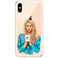 iSaprio Coffe Now - Blond for iPhone XS - Phone Cover