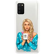 iSaprio Coffe Now - Blonde for Samsung Galaxy A02s - Phone Cover