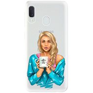 iSaprio Coffe Now - Blonde for Samsung Galaxy A20e - Phone Cover