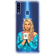 iSaprio Coffe Now - Blonde for Samsung Galaxy A20s - Phone Cover