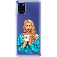 iSaprio Coffe Now - Blonde for Samsung Galaxy A31 - Phone Cover