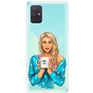 iSaprio Coffee Now - Blonde for Samsung Galaxy A71 - Phone Cover