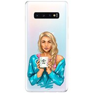 iSaprio Coffe Now - Blonde for Samsung Galaxy S10+ - Phone Cover