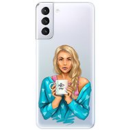 iSaprio Coffe Now - Blonde for Samsung Galaxy S21+ - Phone Cover