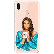 iSaprio Coffee Now - Brunette for Huawei P20 Lite - Phone Cover
